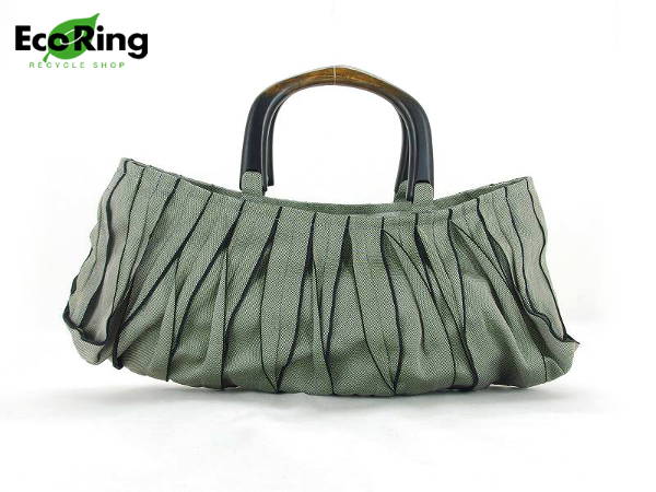 1円 かぐらや KAGURAYA 神蔵 木製ハンドル ハンドバッグ CO117