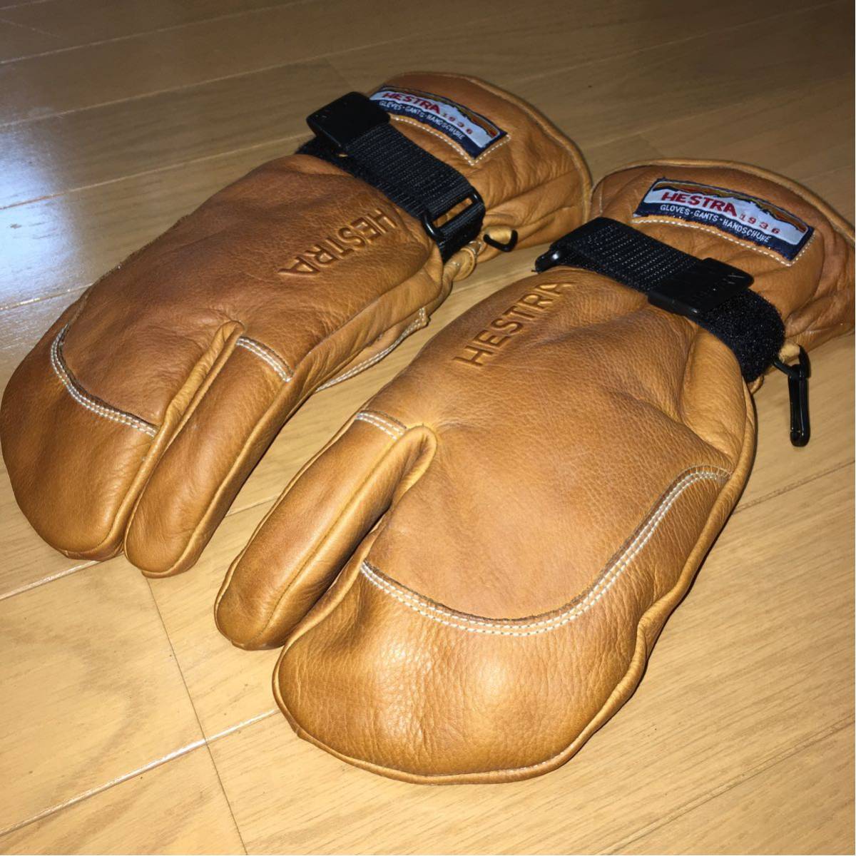 ヘストラ スリーフィンガー フルレザー サイズ 7 純正クリーム使用済