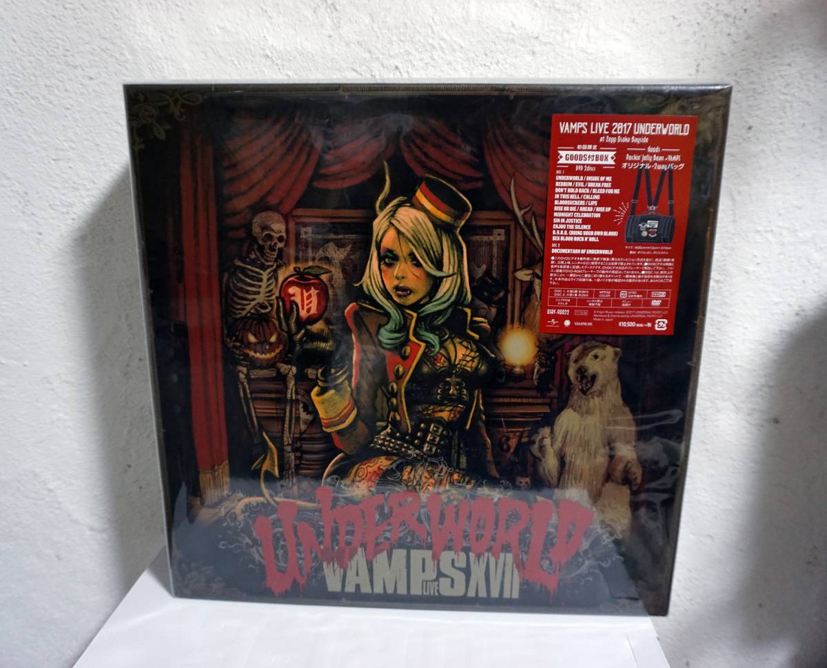 VAMPS LIVE 2017 UNDERWORLD【初回限定Goods付BOX】 【DVD】【+Rockin 