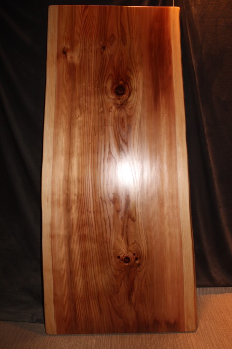 U-353 ◇ 杉 スギ 長さ153～155cm テーブル 座卓 ダイニング ダイニングテーブル 脚無料 天板 一枚板 無垢一枚板 No.116