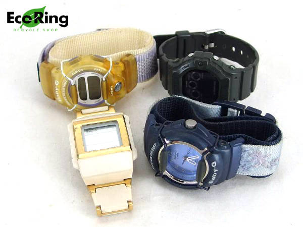 1円 ジャンク品 カシオ BABY-G G-SHOCK 腕時計 計4点セット AP974