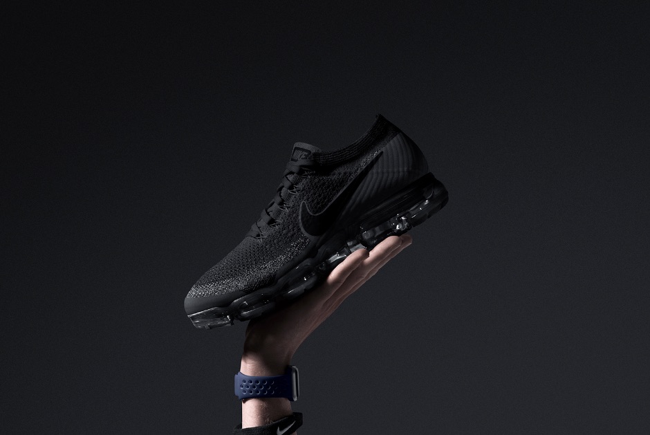 国内正規品 NIKE AIR VAPORMAX FLYKNIT BLACK ANTHRACITE 25㎝ ナイキ エア ヴェイパーマックス フライニット トリプルブラック 人気カラー