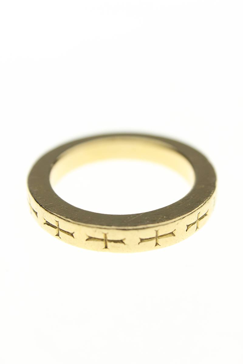 クロムハーツ Chrome Hearts 3mmスペーサー　22K　ファックユー FUCK YOUリング 14号 ゴールド 11.4g 【11】