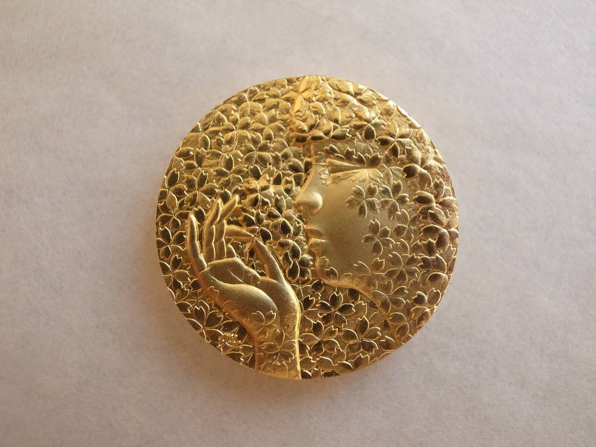 趣味週間 純金 純銀 純金張大型レリーフ 記 念メダル 量目約31.9g 工芸品 純金 国際花と緑の博覧会 公式記念メダル EXPO'90 約29．8g 【公式