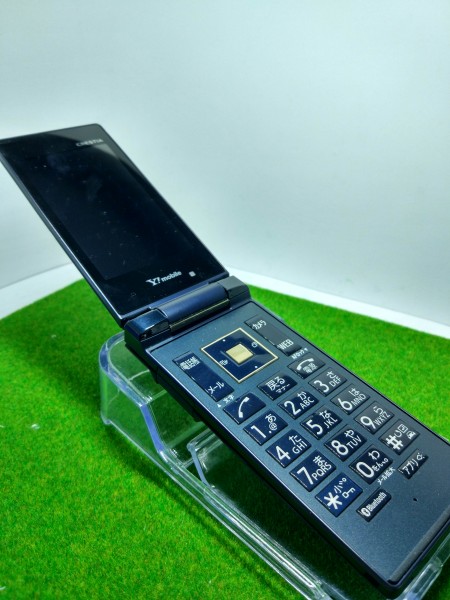 402KC CRESTIA 京セラ ネイビー ゴールド ムスビー Y mobile 送料無料 ワイ ガラケー 価格