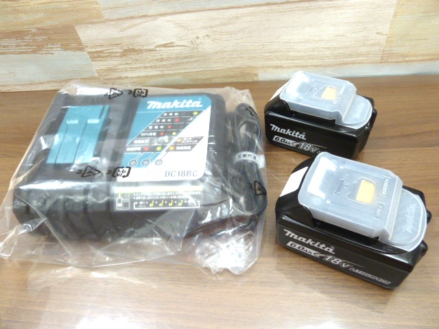 新品 マキタ Makita BL1860B 18v 6.0ah 残量表示付きバッテリー 2台