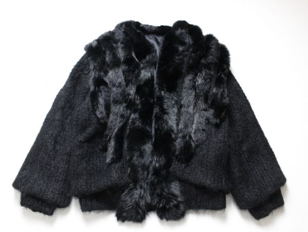 □定8万*高島屋購入*希少キッドモヘア素材コート 日本橋高島屋S.C. 