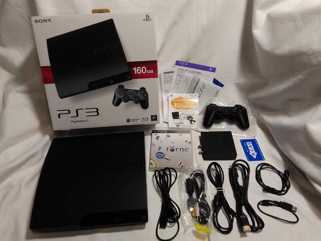 プレステ3 トルネ付き録画OK 160G CECH-3000 中古 HDMIケーブル