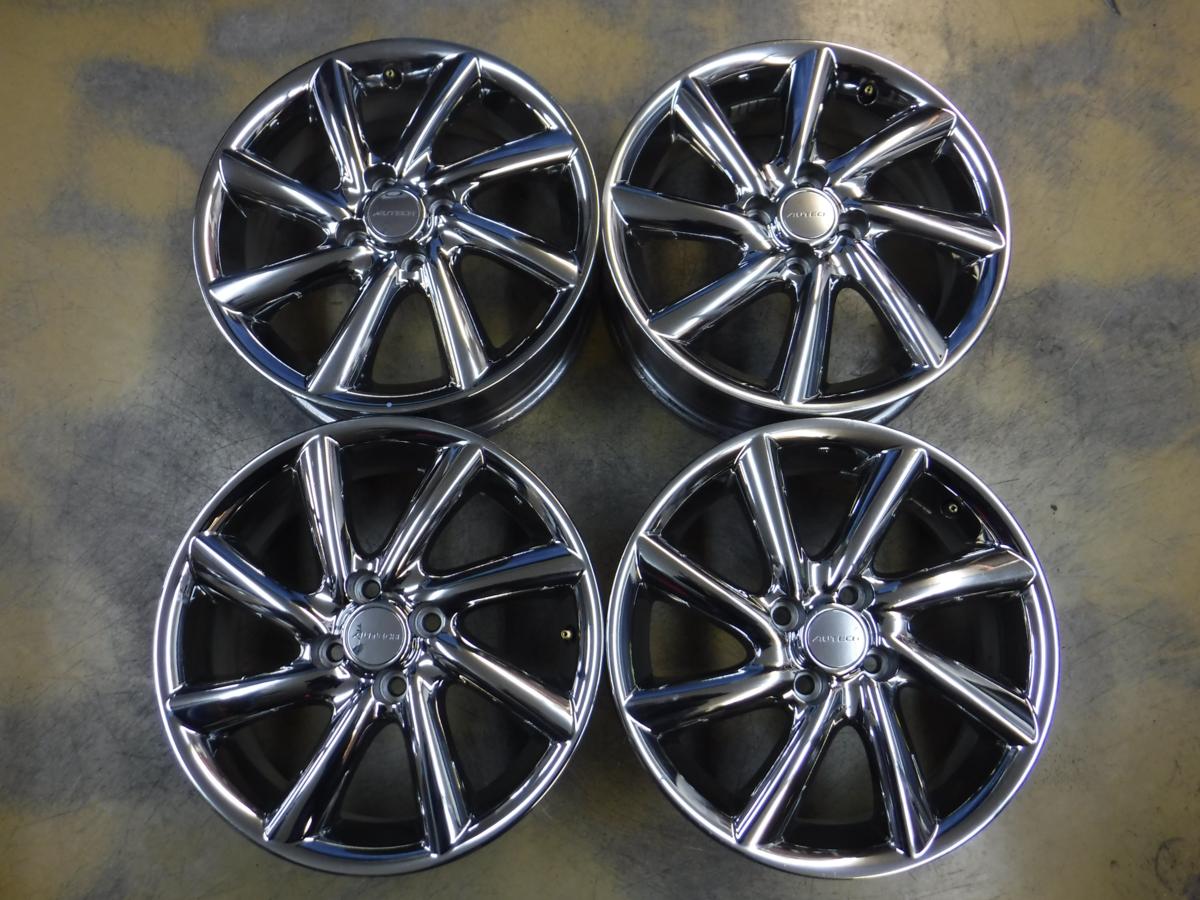 RAYS製 日産 純正 オーテック 16インチ 16x6J PCD114.3 +45 5H 195/60R16 4本　C25/C26/C27 セレナ B30 ラフェスタ等　　2022.1.12.O.8-A50 日産 オーテック 16インチ ウイングロード等 33996C バリ山