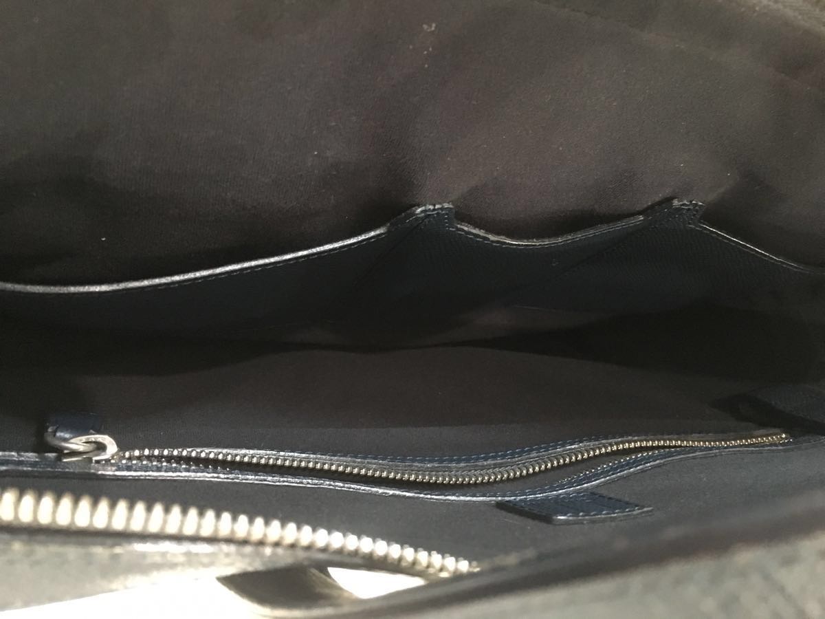 USED☆dunhill ダンヒル ビジネスバッグ ボードン ブリーフケース ネイビー