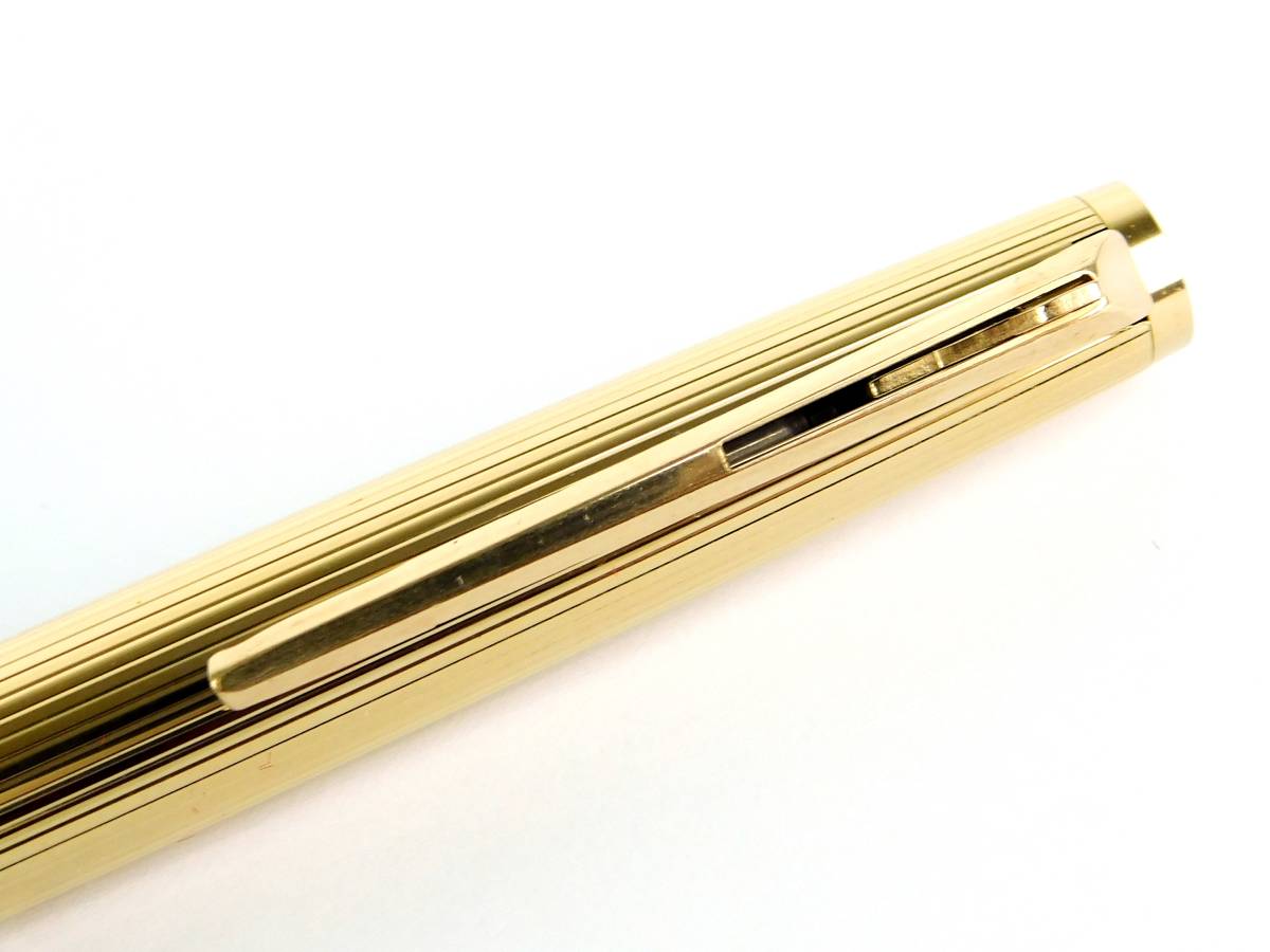 正規品 MONTBLANC モンブラン ボールペン ゴールドカラー ストライプ