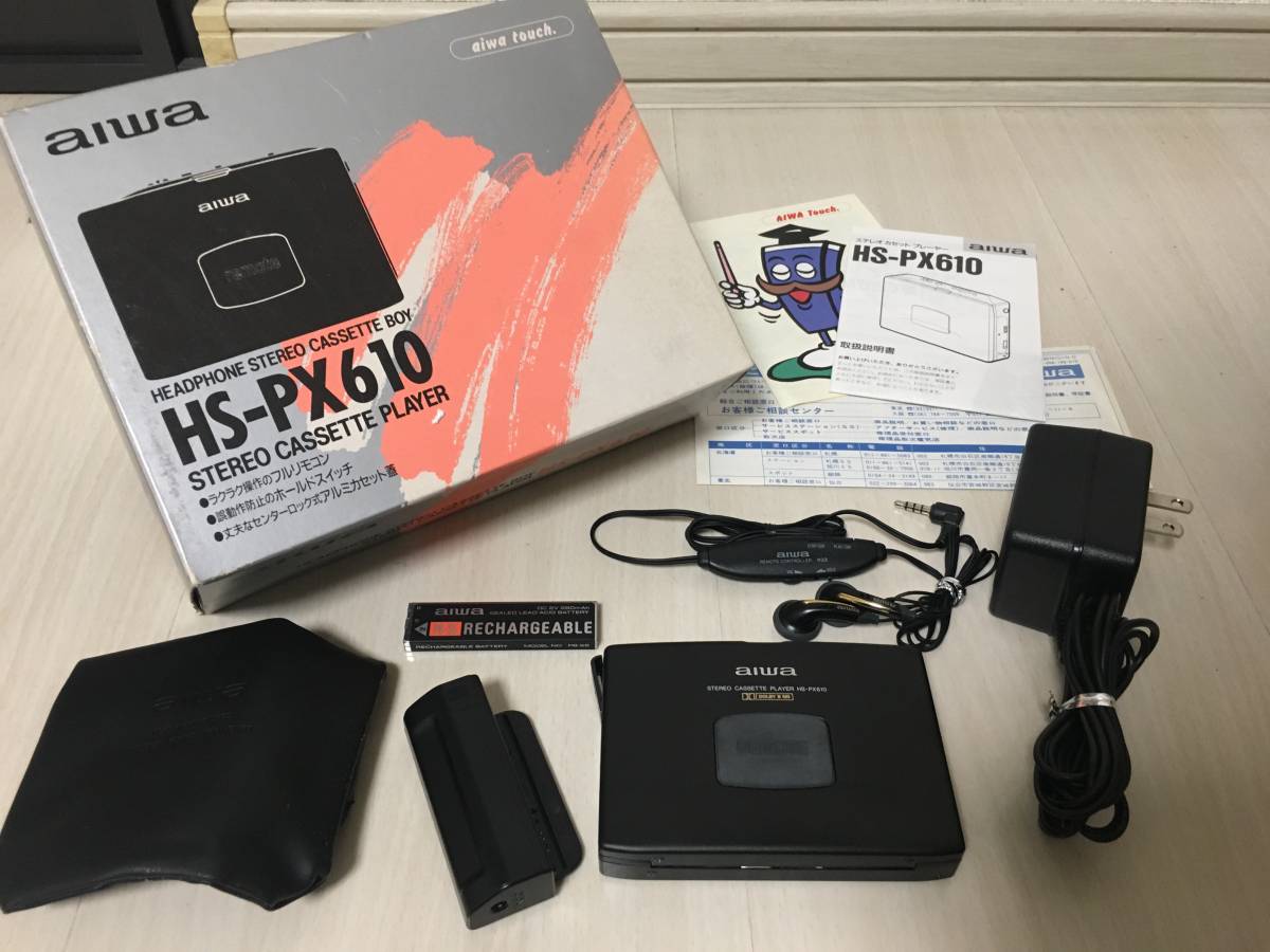 ☆美品 aiwa/アイワ HS-PX610 本体 箱付き カセットボーイ 動作確認