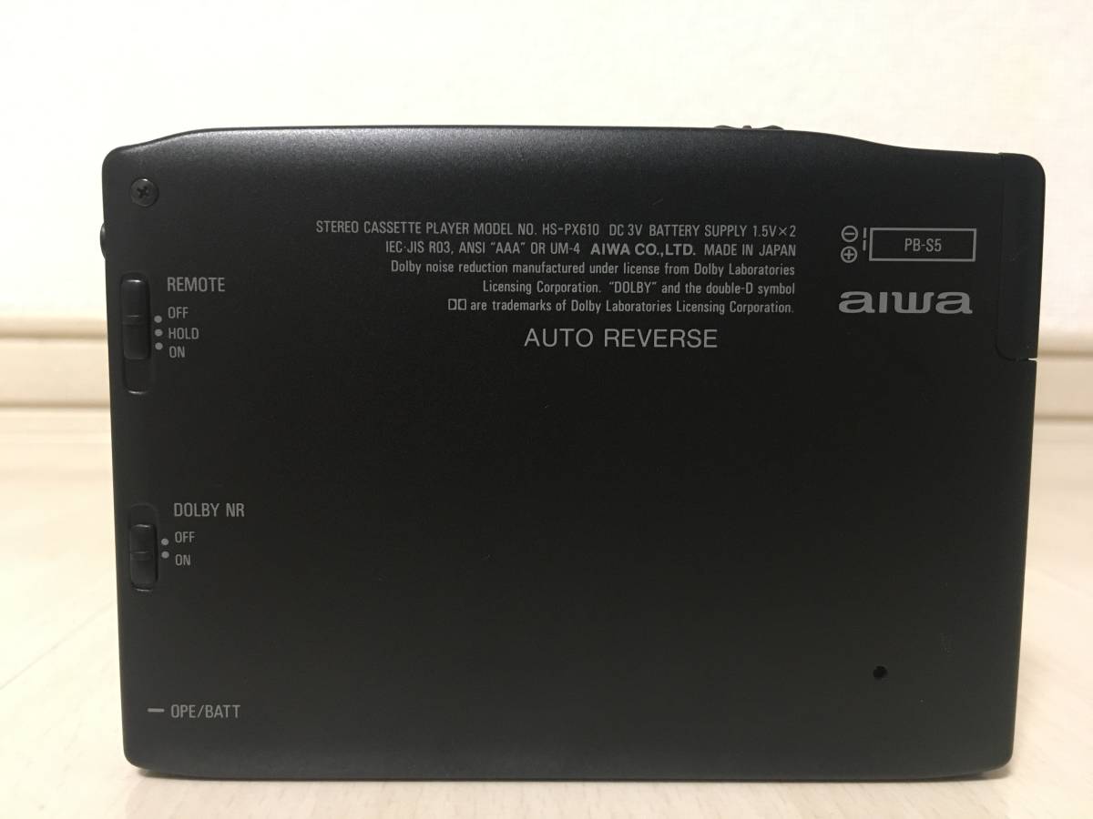 ☆美品 aiwa/アイワ HS-PX610 本体 箱付き カセットボーイ 動作確認