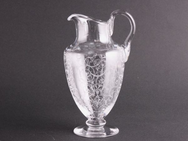 バカラ■グラビュール装飾「ミケランジェロ」ピッチャー■水差し BACCARAT