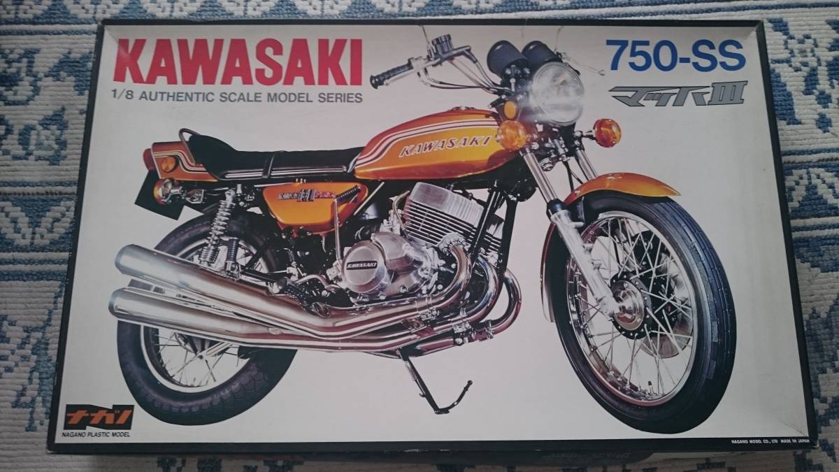 絶版】ナガノ 1/8 カワサキ 750-SS MACHⅢ ジャンク
