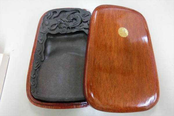端渓硯 未使用 本物 中国硯 硯 18cm×11.8cm 印画紙用プラスチック