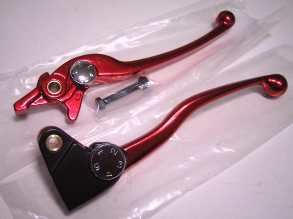 ○送料400円~ NEW レッド レバーset ZRX-2 バリオス ゼファー400