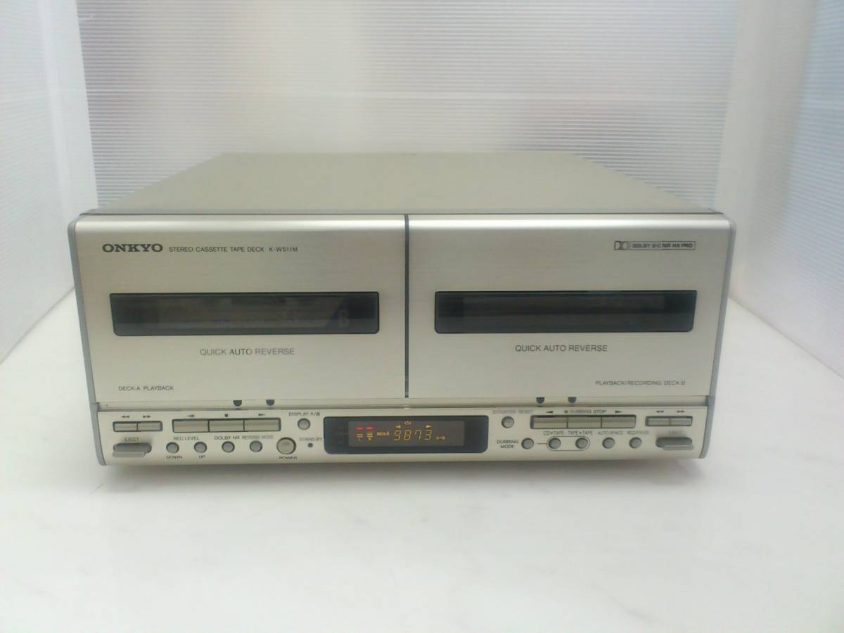 良品】ONKYO カセットデッキ インテック205シリーズ K-505X(S) ONKYO