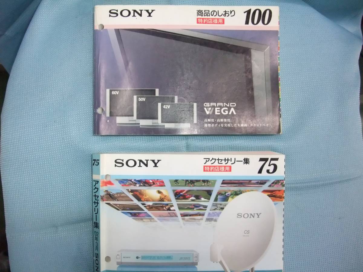 貴重　SONY 2002年3月　商品のしおり　とアクセサリー集の2冊