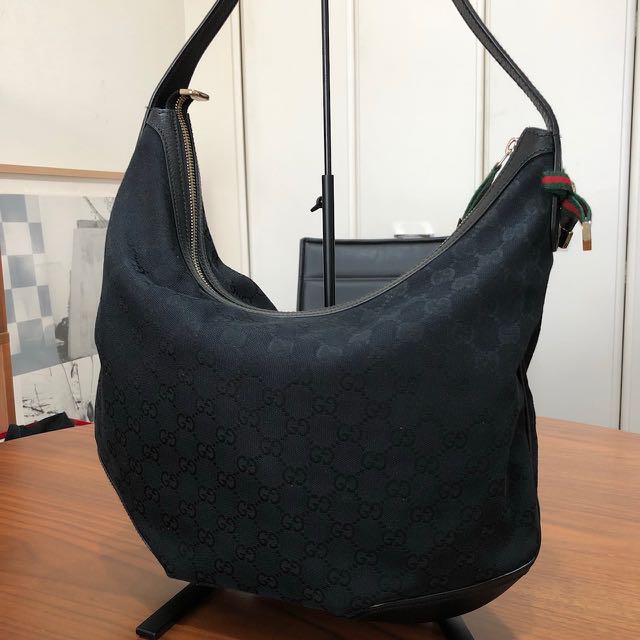 【05131】グッチ GUCCI ショルダーバッグ GG柄 キャンバス & レザー 直営ギャラ有り 美品 1000円～ 最落なし！