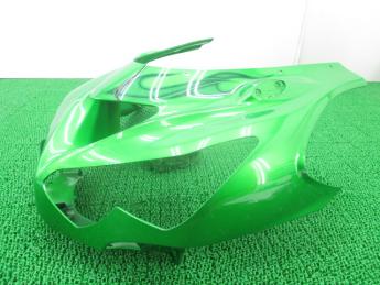中古 カワサキ 純正 バイク 部品 ZX-14R アッパーカウル 緑 55028-0438