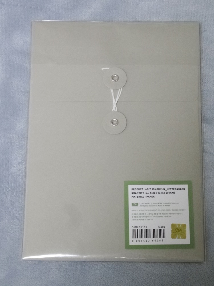 SHINee★ジョンヒョン 韓国 FC 「AGIT WITH JONGHYUN」 フォトカード SET★JONGHYUN PHOTOCARD ファンサイト★希少