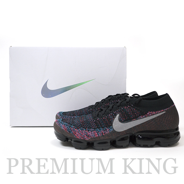 国内正規 NIKE AIR VAPORMAX FLYKNIT “ BLACK/HYPER PUNCH” BLACK/METALLIC SILVER-BLUE LAGOON 新品 849558-015 28.5cm
