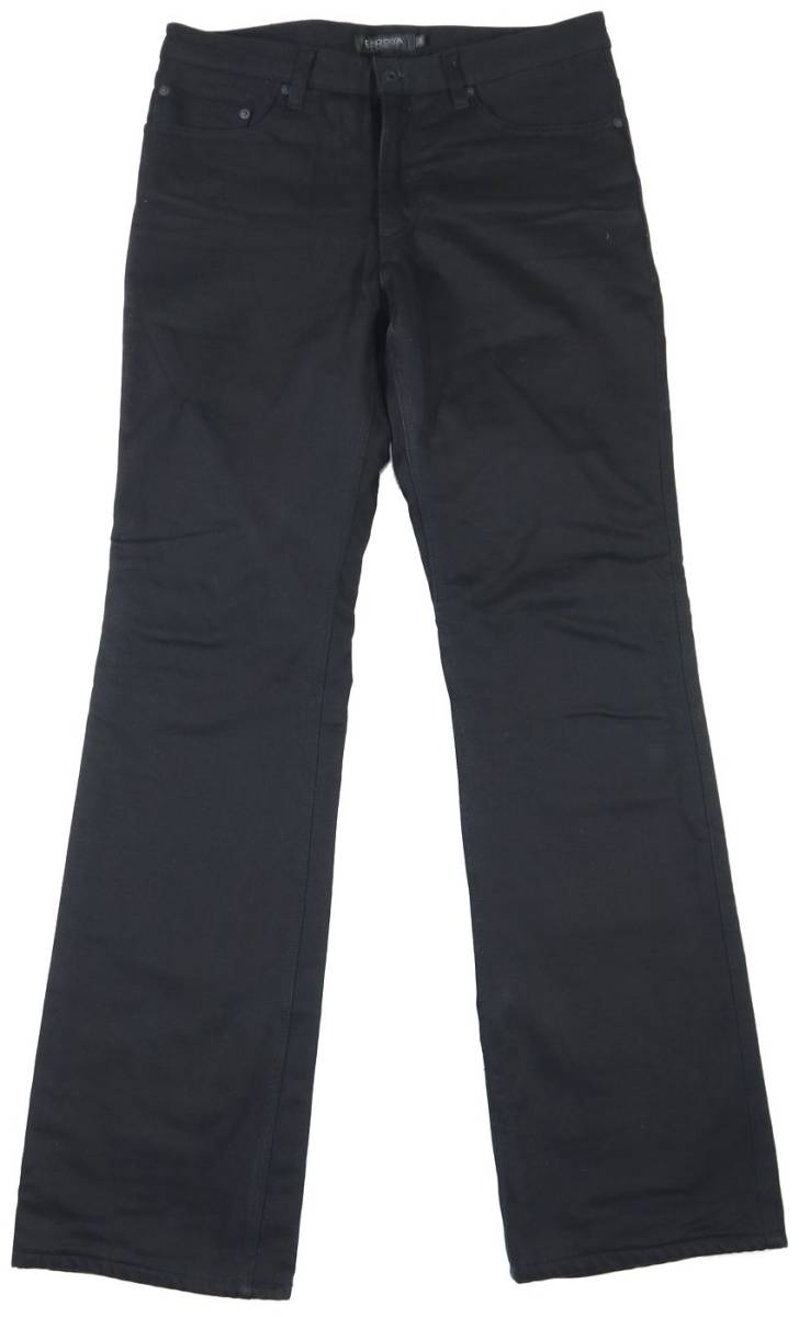 冬用★KADOYAカドヤ HRブラックデニムパンツ　ブーツカット/34