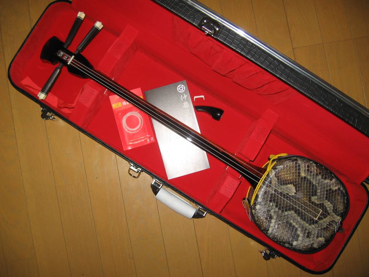 1円スタート！！！！！ 名匠 仲嶺盛文 伝統工芸士 手工品 真壁型三線