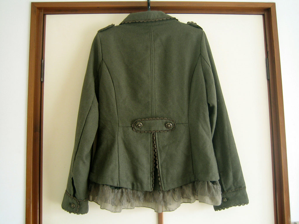 axes femme ナポレオンジャケット カーキ Mサイズ(ジャケット、上着