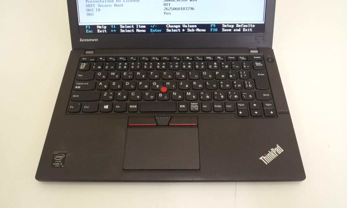 ThinkPad X250 Core Intel i5-5300U LENOVO i5 ジャンク] Office非搭載 