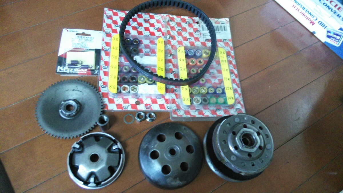 キタコ、DAYTONA、KN企画等。AF18～AF28スーパーディオZX駆動系一式