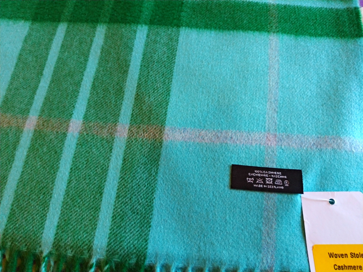 ☆1000円 現品限り☆ 新品 ジョンストンズ ドゥロワー別注カシミア大判