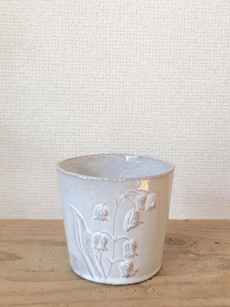 フランスで購入★ASTIER de VILLATTE FLEURS すずらんゴブレットB★H.P.DECO　梨花　雅姫