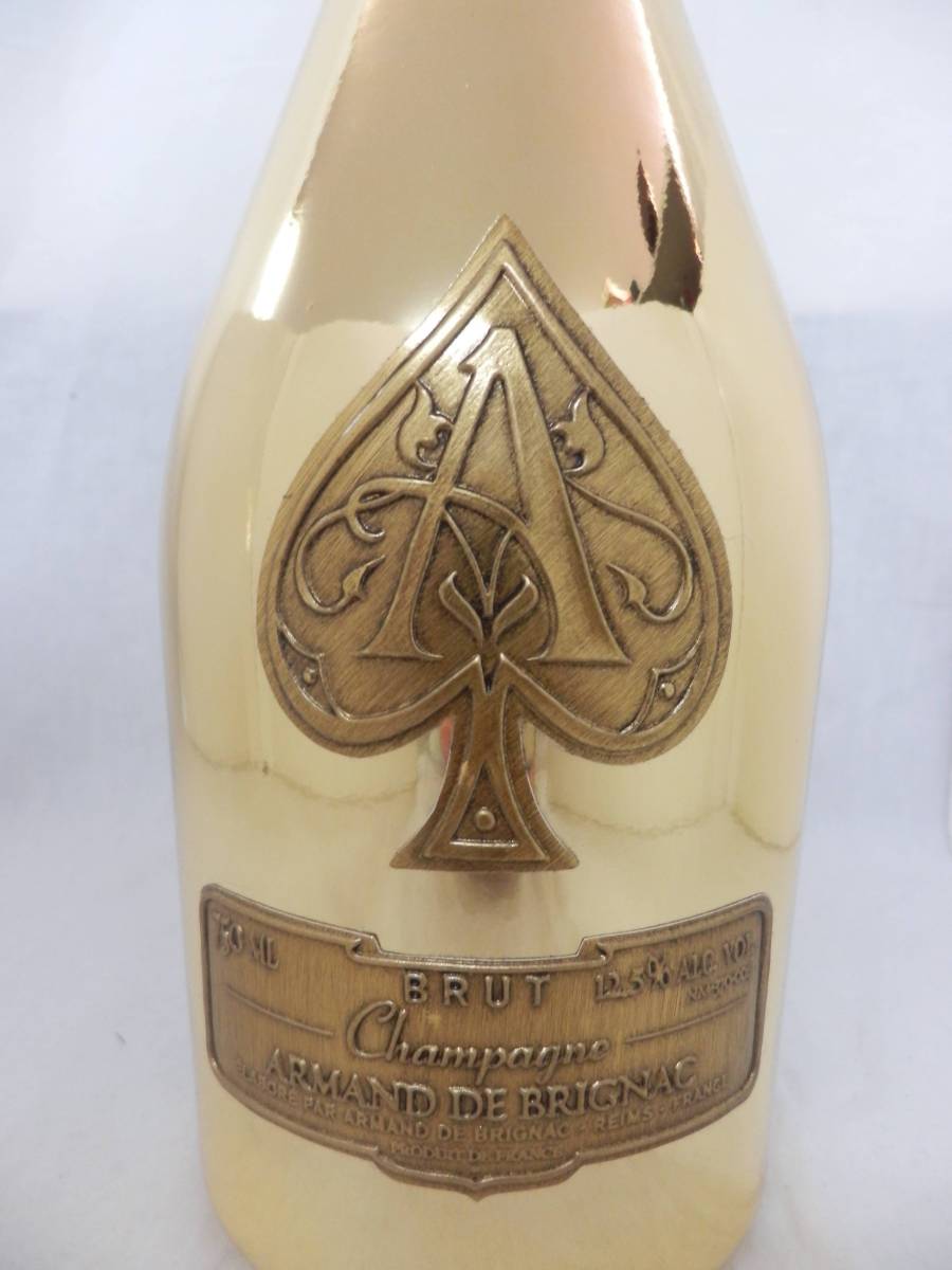 【.ADBジャパン正規輸入品②】Armand de Brignac アルマンド ブリニャック ブリュット ゴールド 750ml 巾着付