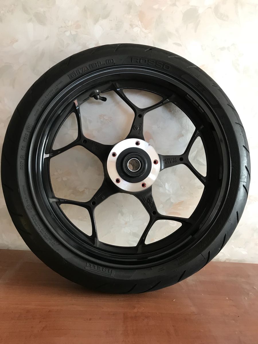 カワサキ ZX14R純正ホイール 前後セット タイヤピレリ ディアブロ