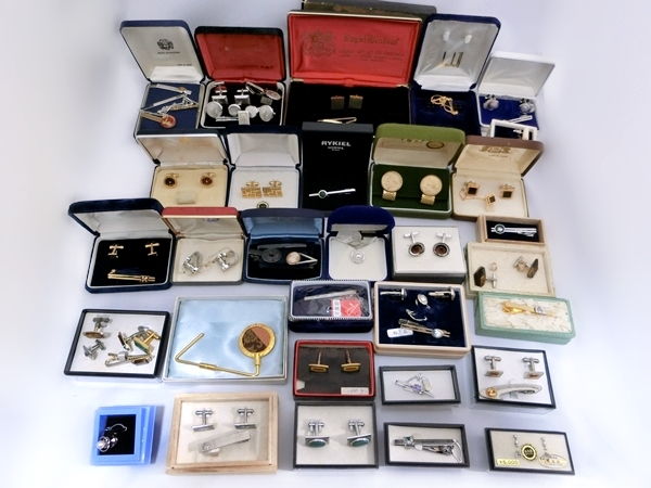 アメジストとオパール USA製 タイピン2個 K14WG K14WGネクタイピン 2個