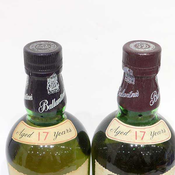 ☆古酒 2本セット/Ballantine's（バランタイン） 17年 O7L0512