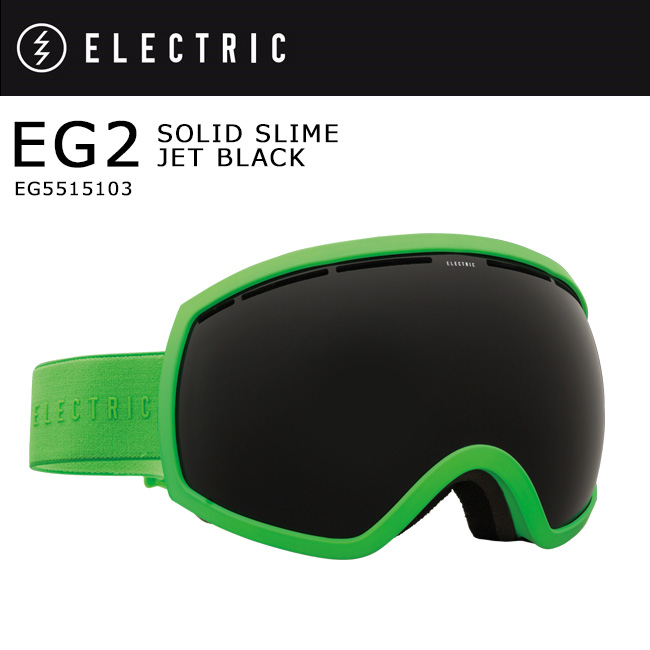 1円 SNB/ELECTRIC ゴーグル EG2 SOLID SLIME JET BLACK EG5515103