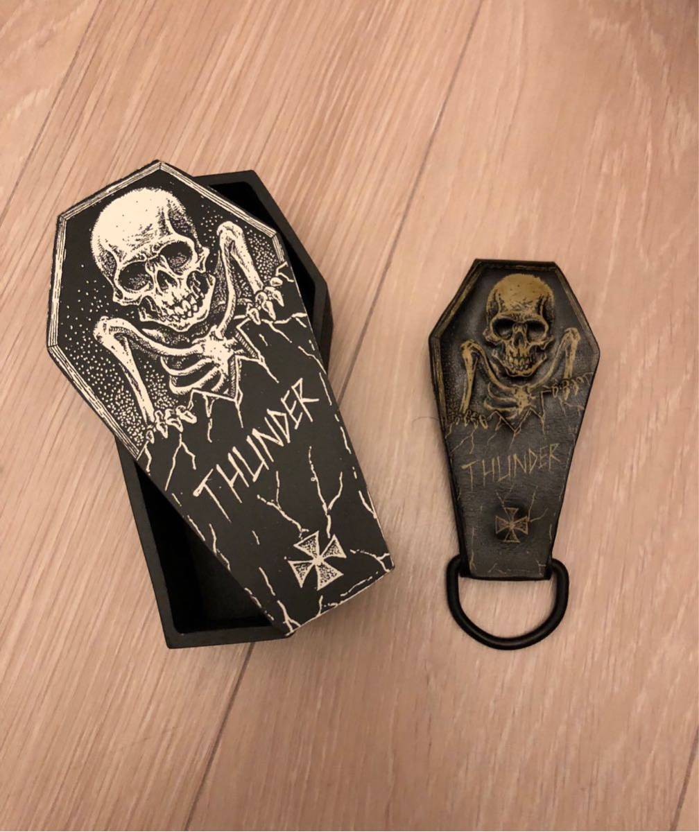 thunder ブラックダラス キーホルダー 革 ブラック blackdallas