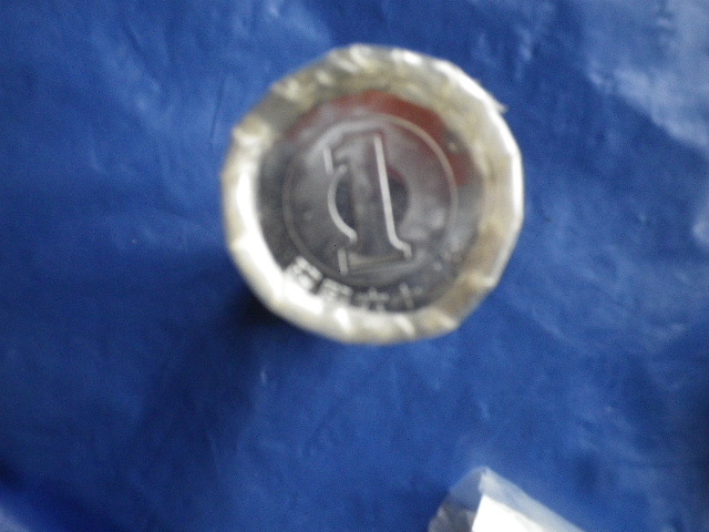 ★★昭和62年1円未使用銀行ロール京都信金巻き1本_2