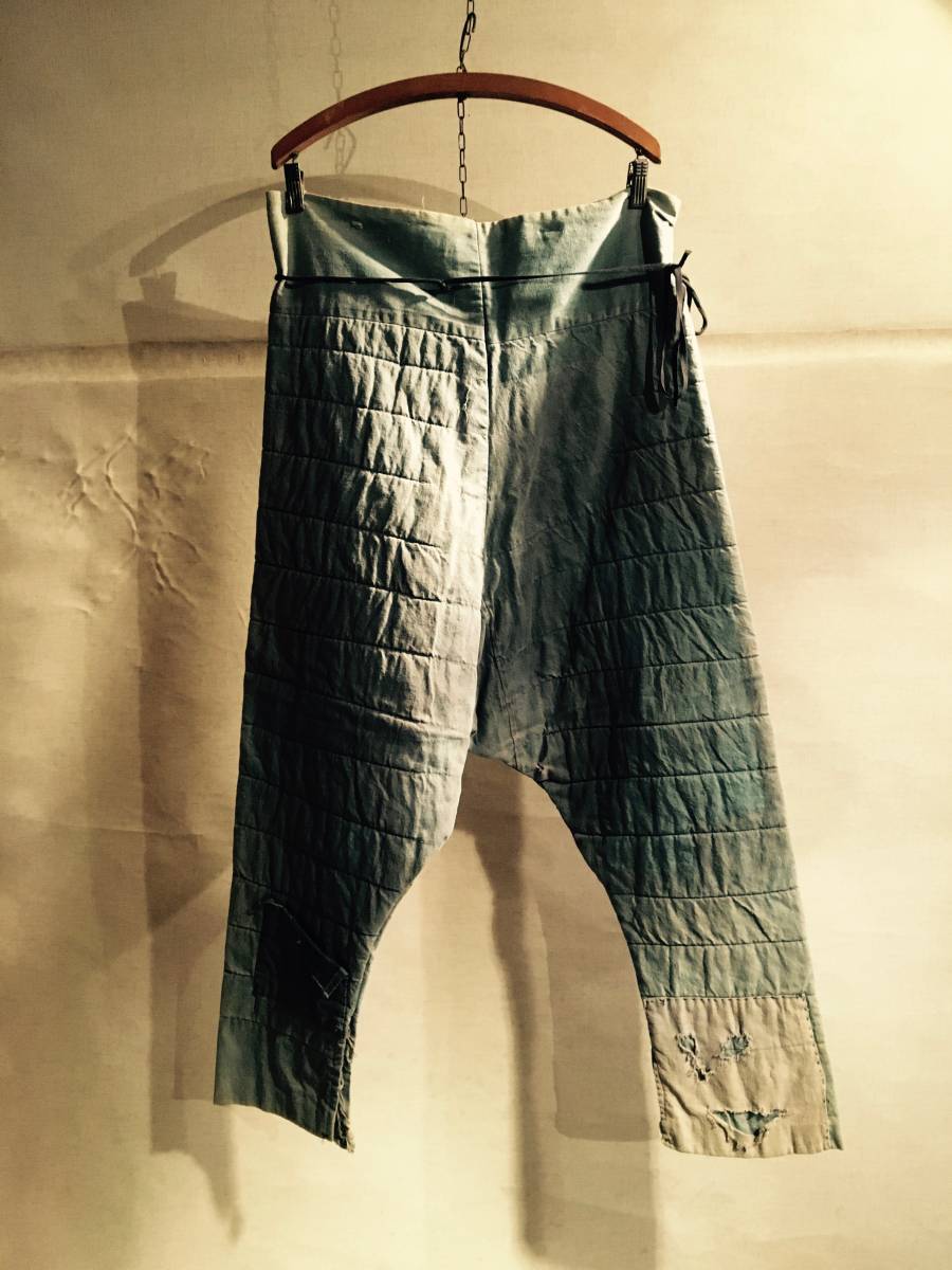 資料的個体 ヴィンテージ デニムキルトオーバーパンツ10s20s30s40s50s60s70s vintage ポールハーデン マルジェラ ワーク work アンティーク
