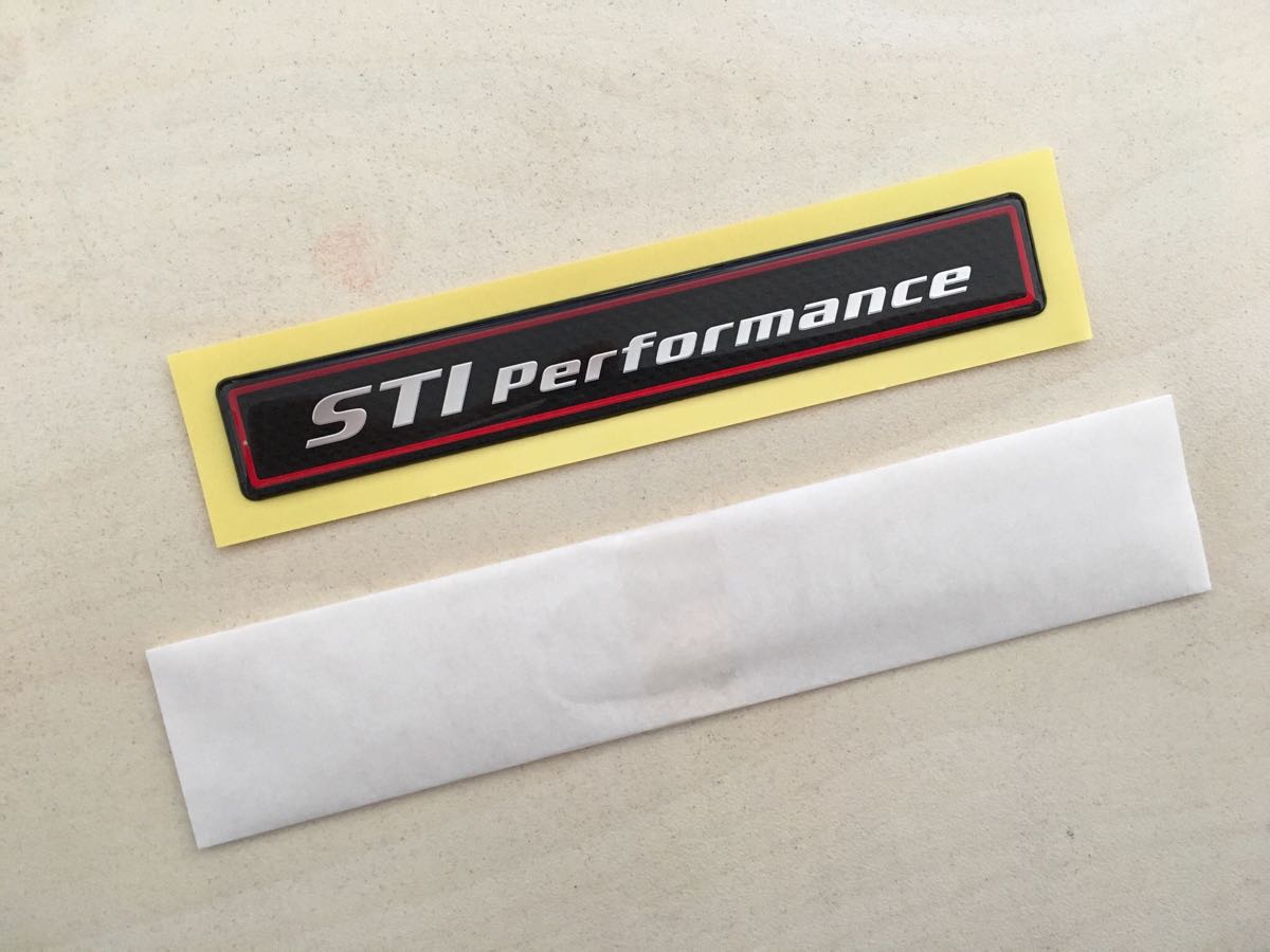 STI performance エンブレム スバル パフォーマンスパッケージ 非売品 