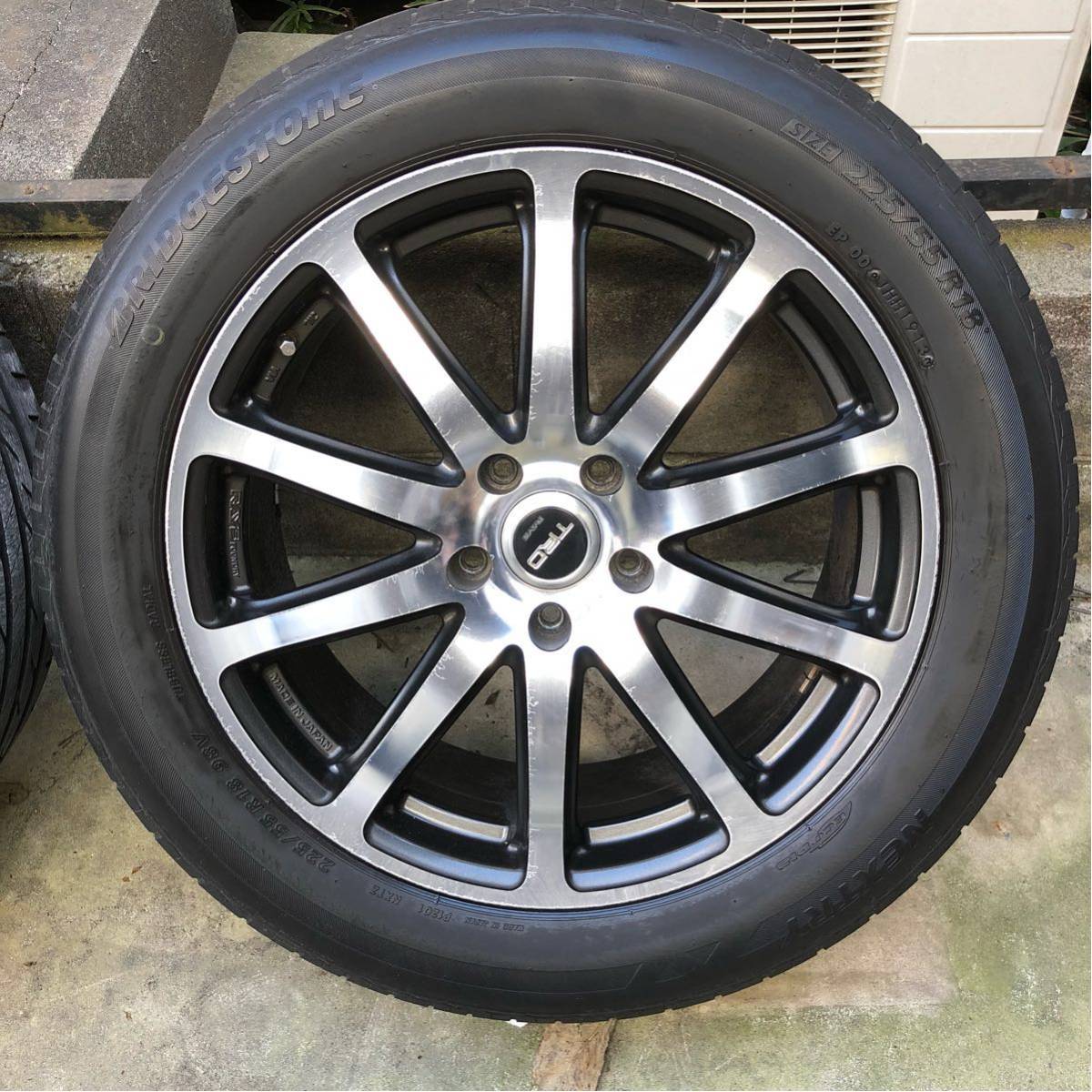 TRD ホイール 18インチ アルミ TF2 エスティマ TRANPATH 225／55R18