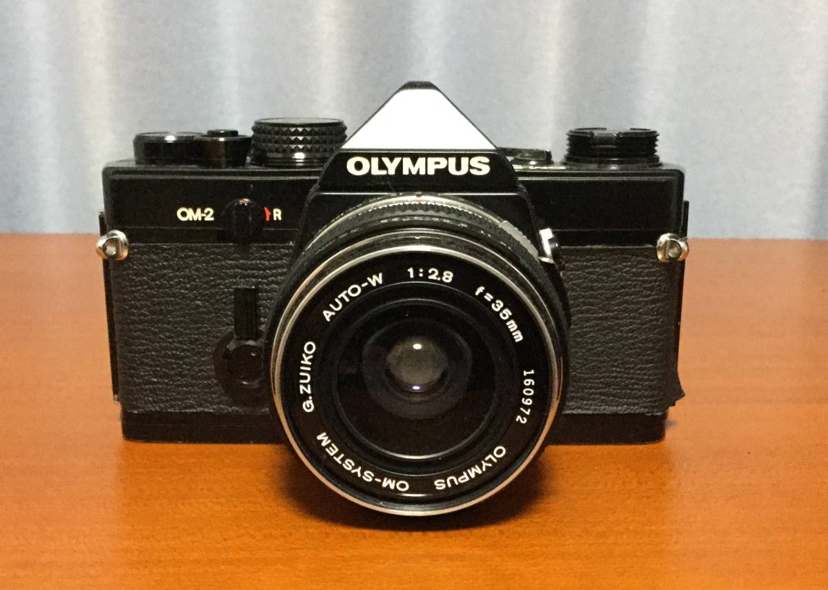 オリンパス OM-2 / G.ZUIKO AUTO-W 35mm 1:2.8 ジャンク OLYMPUS