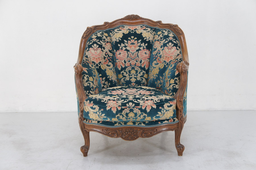 金華山アンティーク調3人がけソファ ☆ITALY イタリア製☆最高級 金華山