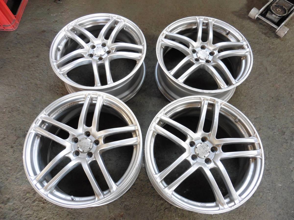 ★4本セット★ヨコハマ　AVS　MODEL5　7.5J　5穴　PCD100　インセット＋50　モデル5　プリウス　インプレッサ　レガシィ　ウィッシュ等に_1