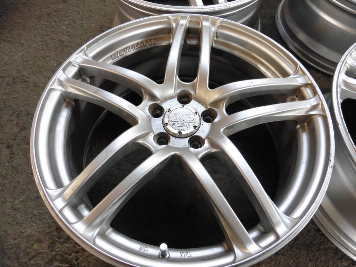 ★4本セット★ヨコハマ　AVS　MODEL5　7.5J　5穴　PCD100　インセット＋50　モデル5　プリウス　インプレッサ　レガシィ　ウィッシュ等に_2