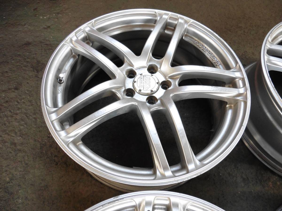 ★4本セット★ヨコハマ　AVS　MODEL5　7.5J　5穴　PCD100　インセット＋50　モデル5　プリウス　インプレッサ　レガシィ　ウィッシュ等に_5