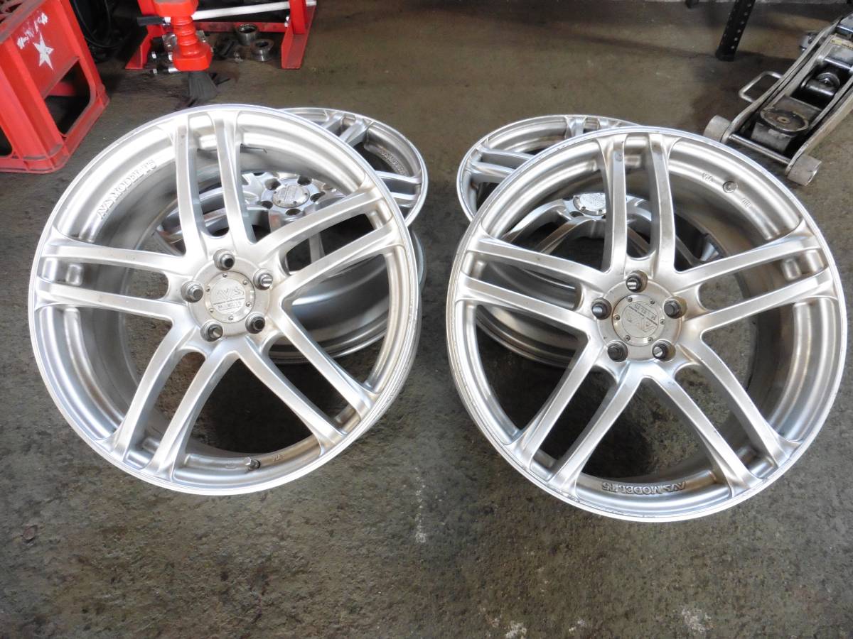 ★4本セット★ヨコハマ　AVS　MODEL5　7.5J　5穴　PCD100　インセット＋50　モデル5　プリウス　インプレッサ　レガシィ　ウィッシュ等に_6